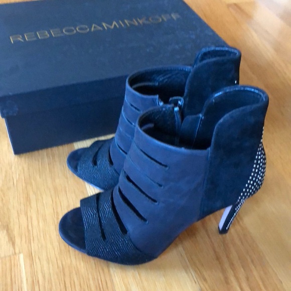 Rebecca Minkoff open toe cut out booties - Picture 2 of 5